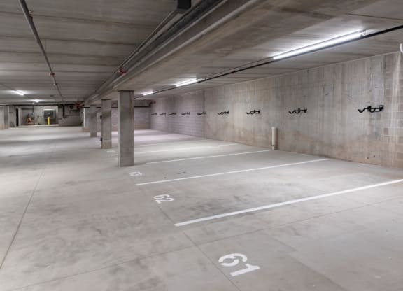 Parking Garage at The Exchange Apartments, New Brighton, 55112