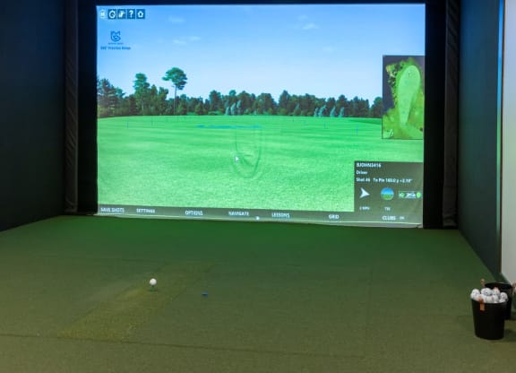 Golf Simulator at The Exchange Apartments, Minnesota, 55112