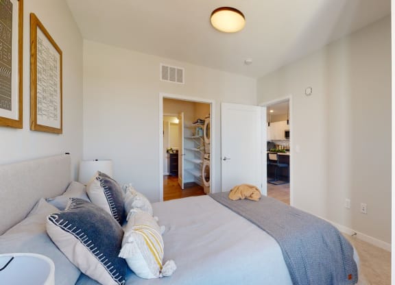 Bedroom With Closet at The Exchange Apartments, New Brighton, MN 55112