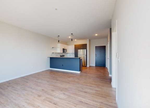 Open Concept Kitchen at The Exchange Apartments, New Brighton Minnesota