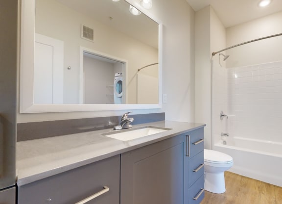 Bathroom With Bathtub at The Exchange Apartments, New Brighton