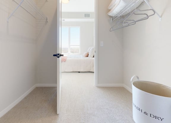 Walk In Closet at The Exchange Apartments, New Brighton, MN 55112