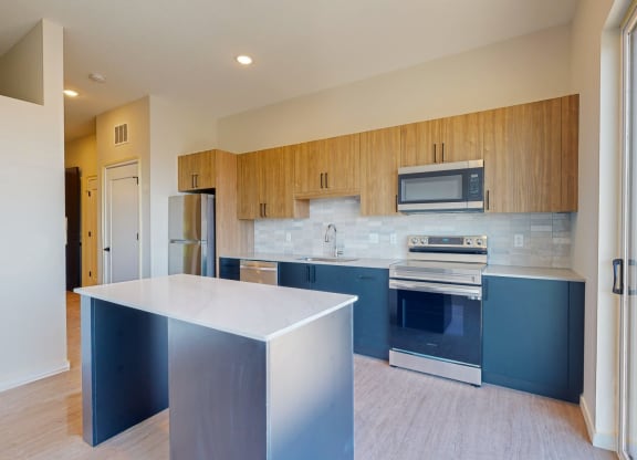 Fully Equipped Kitchen at The Exchange Apartments, New Brighton