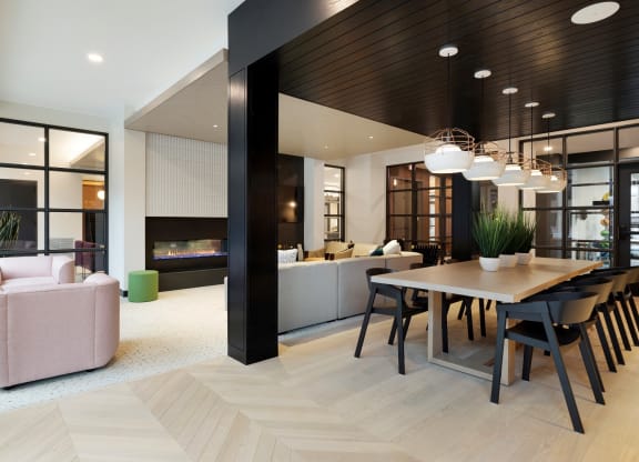 community room at The Hill Apartments, Saint Paul, MN, 55102