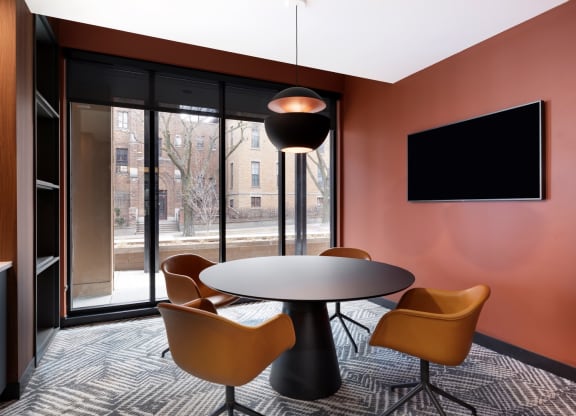 Conference Table at The Hill Apartments, Saint Paul