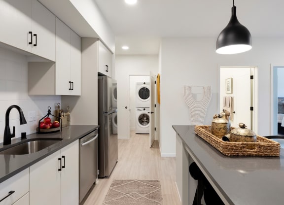 Large Kitchen Space With Modern Details and Efficient Appliances  at The Hill Apartments, Minnesota
