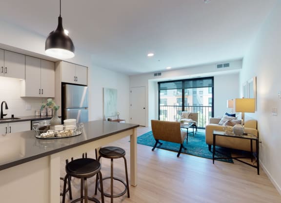 Fully Equipped Kitchen at The Hill Apartments, Saint Paul, 55102