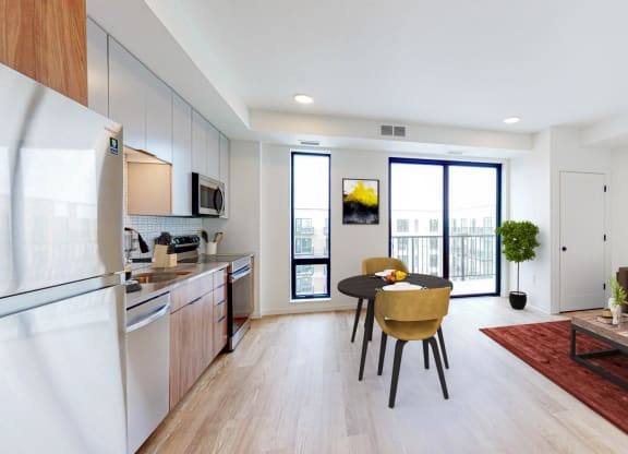 Kitchen With Dining at The Mason, Minnesota, 55114