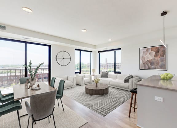 Dining And Living Area at The Mason, St. Paul, 55114