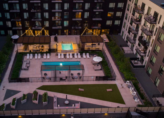Drone Pool View at The Mason, Minnesota, 55114