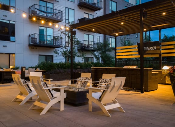 Outdoor Lounge at The Mason, St. Paul, 55114