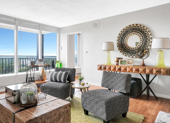 Living Room Interior at The Original at West Lake Quarter, Minneapolis, 55416