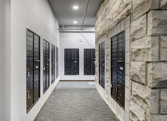 a view of the mail room at the bullitt center