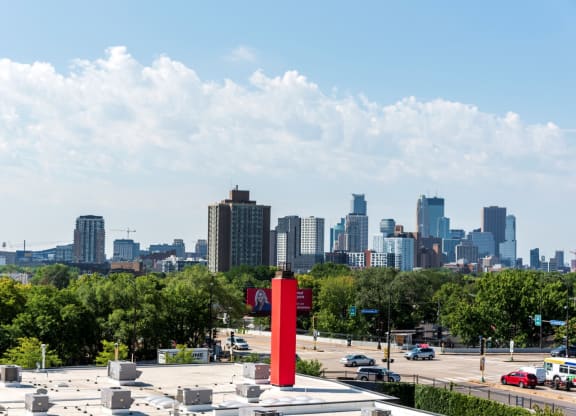 Skyline View at Tyler Street Stacks, Minneapolis, MN