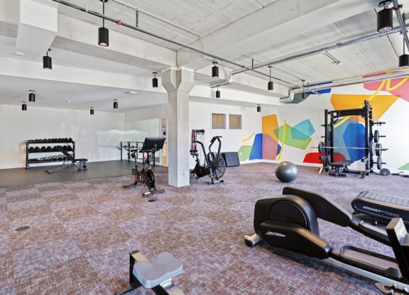 Gym at Tyler Street Stacks, Minneapolis Minnesota