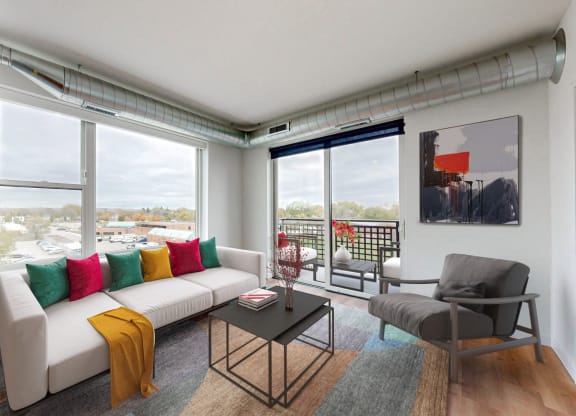 an open living room at Tyler Street Stacks, Minneapolis, MN 55413