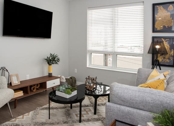 UPII foley alcove floor plan - living area1at Urban Park I and II Apartments, St Louis Park, Minnesota