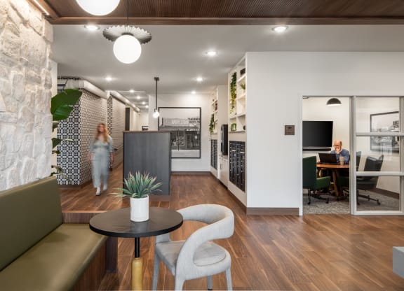 a view of the living room and dining area from the kitchen