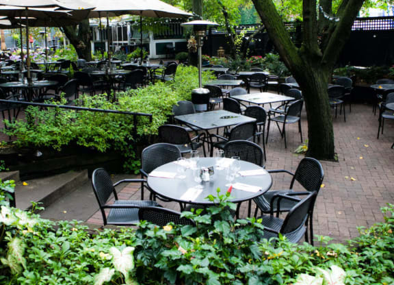 W.A. Frost & Co. Patio at The Hill Apartments, Saint Paul