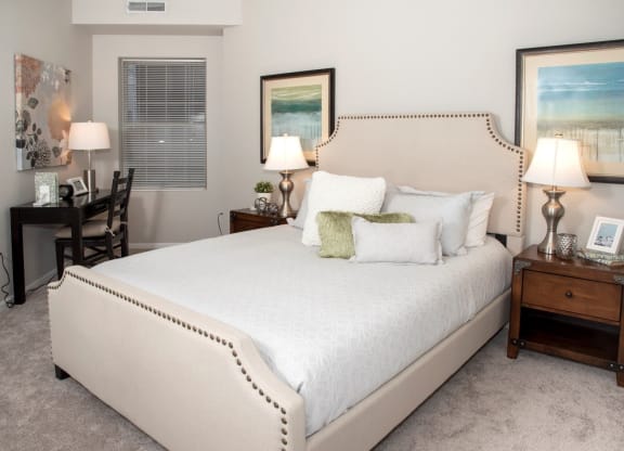 Bedroom 2, spacious with queen bed and desk