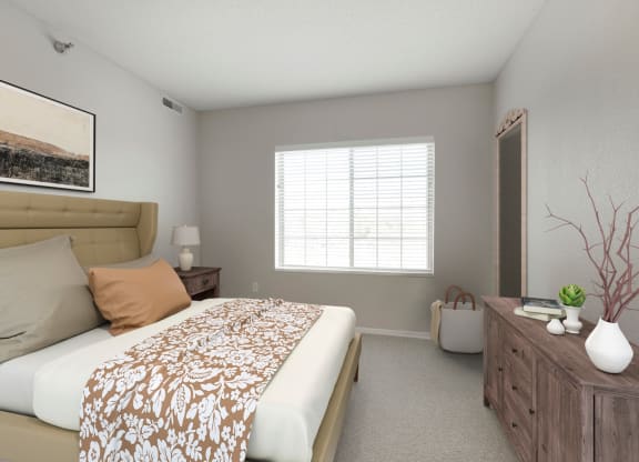 Classic Bedroom at Waterstone Place in Minnetonka, MN