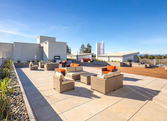 Rooftop Patio at 888 Fourth Street Apartments, LLC, Santa Rosa, 95404