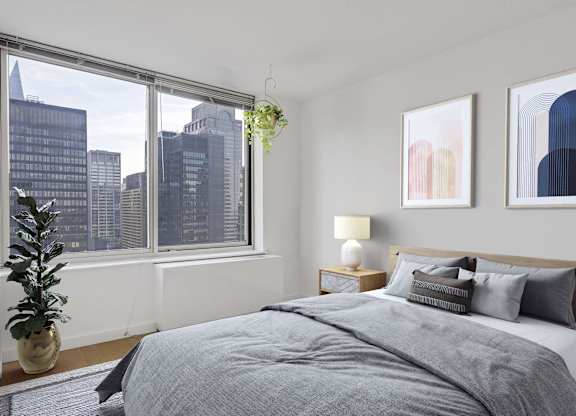 Modern Bedroom at MARC Apartments, New York