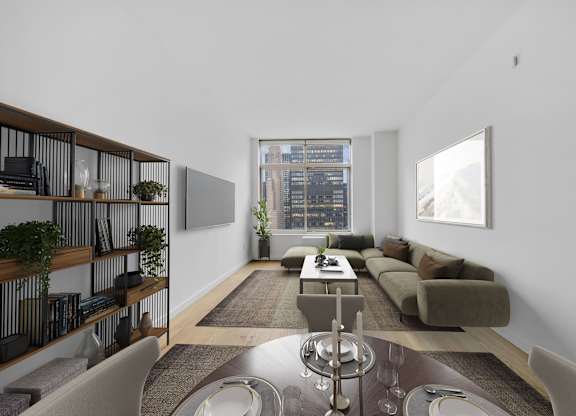 Modern Living Room at MARC Apartments, New York, New York