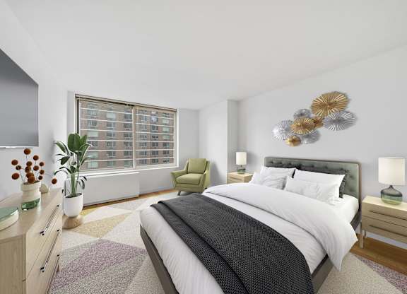 Primary Bedroom at MARC Apartments, New York, NY, 10019