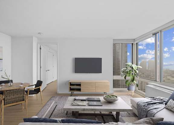 Luxury Living Room at MARC Apartments, New York, 10019