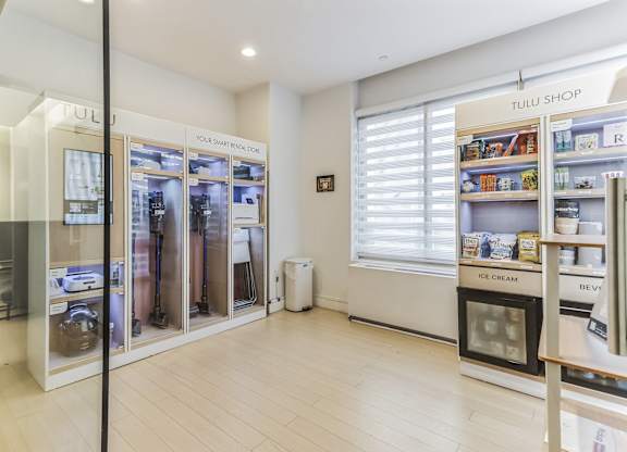 TULU smart rental station at MARC Apartments, New York, NY, 10019
