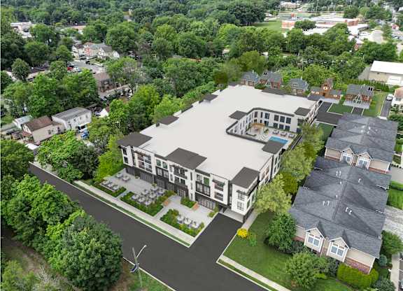 Aerial view1 at The Franklin at Tenafly, Tenafly