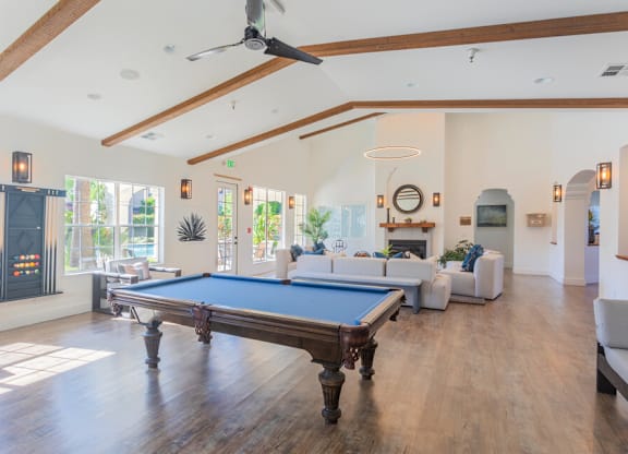 Pool Table at Palm Court Apartments, Salinas, CA