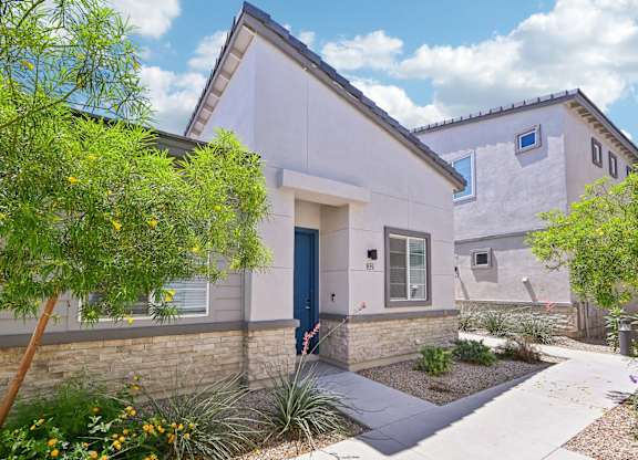 Entrance to one of the townhomes