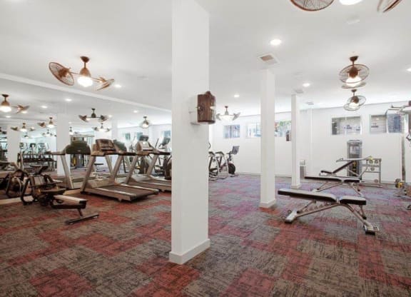 the gym in the owner s home at Smith and Porter, Atlanta, GA
