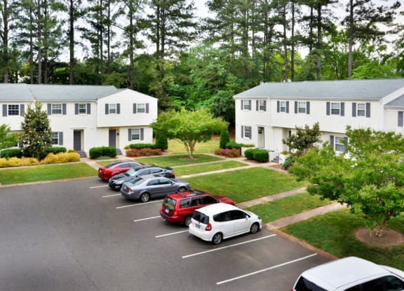 Reserved Parking Area at Midtown Park Townhomes, Raleigh, NC