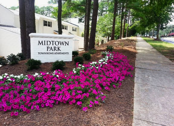 Property Signage at Midtown Park Townhomes, Raleigh, 27609