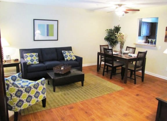Living And Dining Area at Midtown Park Townhomes, Raleigh
