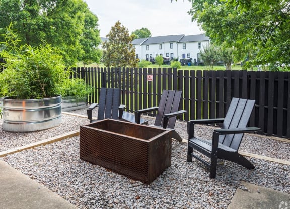 Outdoor Patio at Capital Flats & Magnolia Square Apartments, Raleigh, NC, 27601