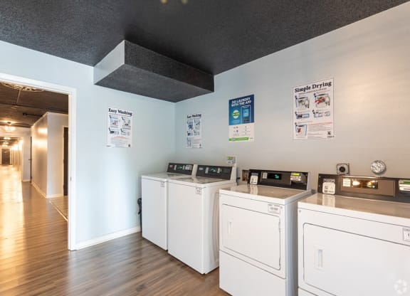 Laundry Room at Capital Flats & Magnolia Square Apartments, Raleigh, NC