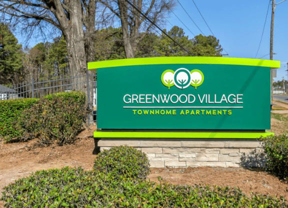 Signage at Greenwood Village, North Carolina, 28273