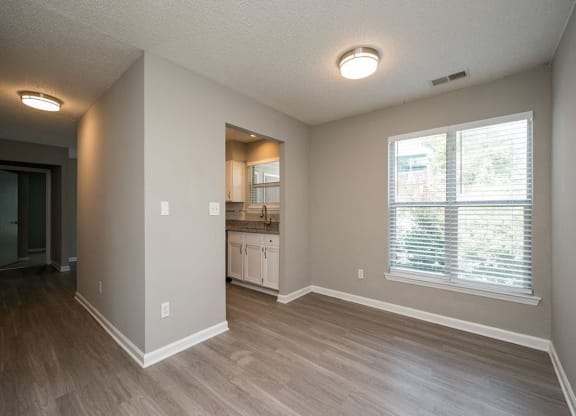 Unfurnished Living Area at Willow Bend Apartments, Durham, North Carolina