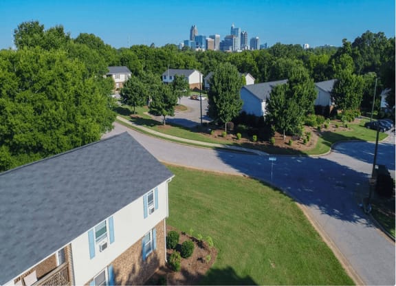 Aerial Exterior View at Trails Corner Apartments, Raleigh, 27610