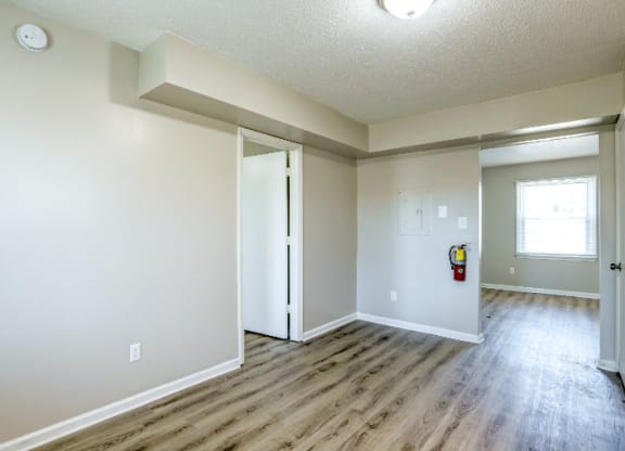 Unfurnished Living Area at Trails Corner Apartments, North Carolina
