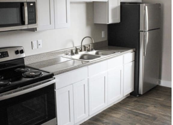Kitchen at Trails Corner Apartments, Raleigh, NC, 27610