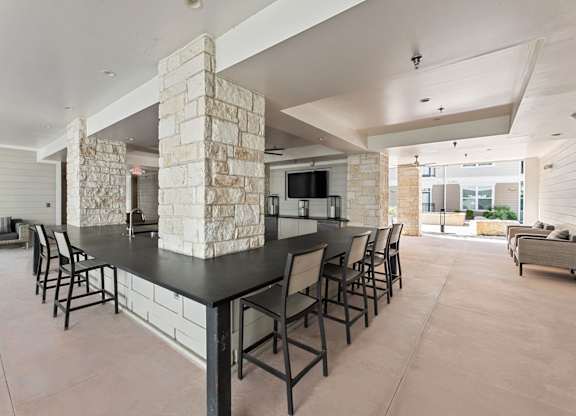 Kitchen with Black Countertop at Citadel at Westpointe Apartments, Texas, 78245