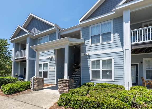 A Blue Two-story House at Spring Creek Apartments, Crestview, FL, 32536