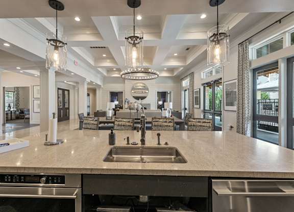 Clubhouse Lounge Area at Citadel at Westpointe Apartments, Texas