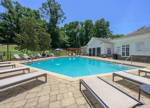 Pool With Sundecks at Spring Creek Apartments, Crestview, Florida