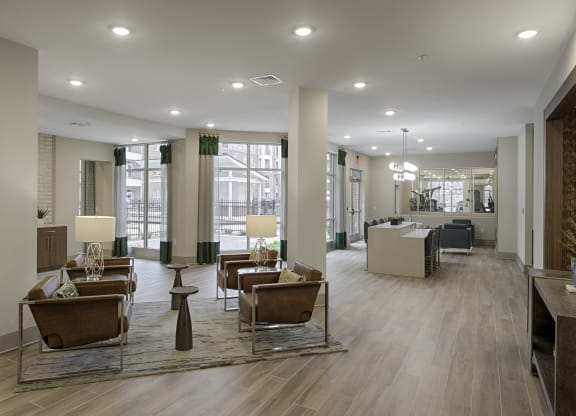Clubhouse with seating